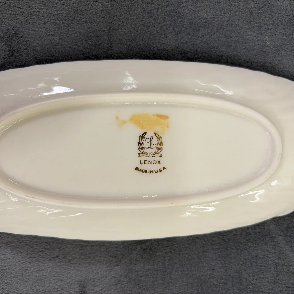 Lenox Butter Tray, Porcelain, 9